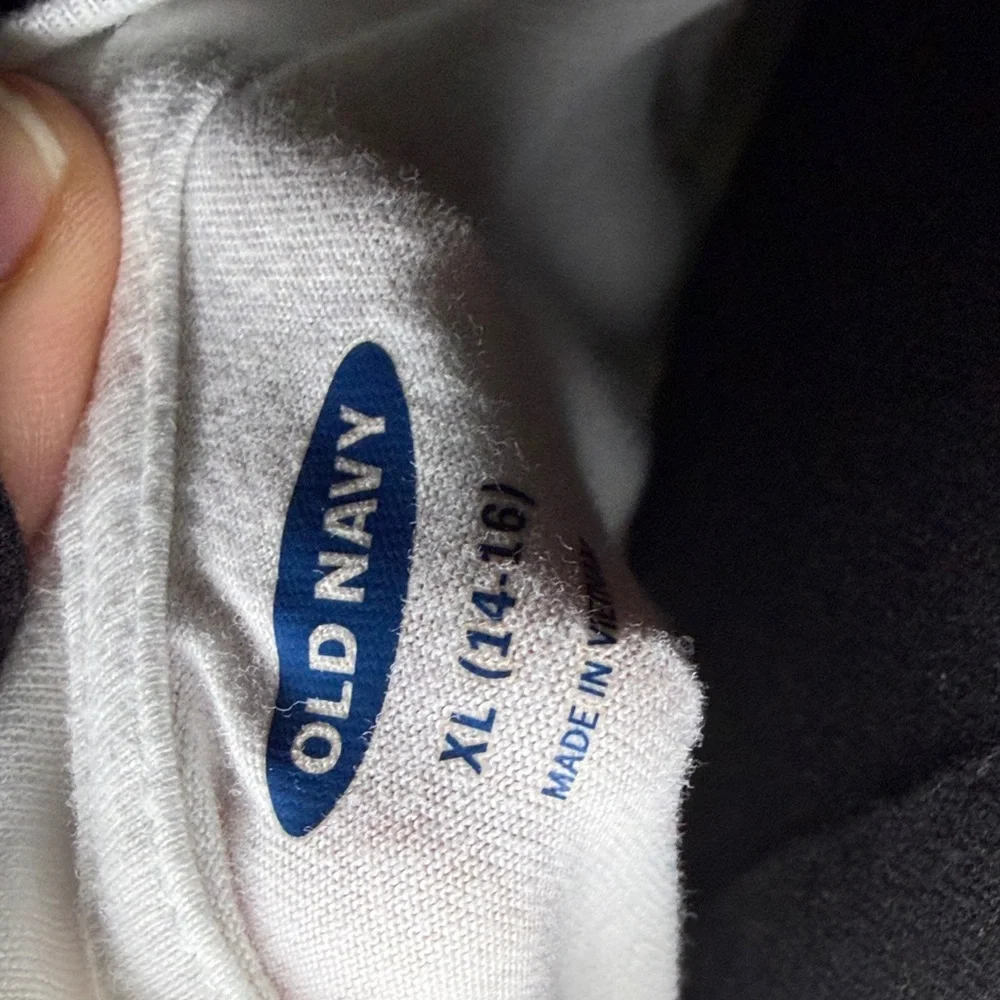 Old Navy White Boys XL Short Sleeve Tee Shirt